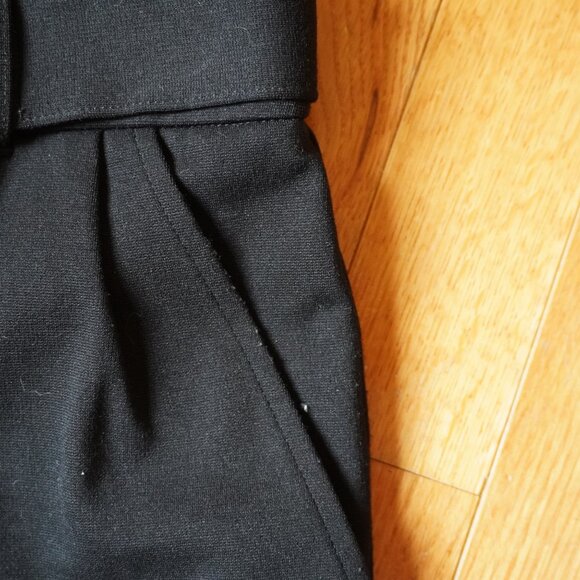 Lauren Ralph Lauren Black Viscose Crop Knit Wide-Leg Ponte Pant || XS - Picture 6 of 7